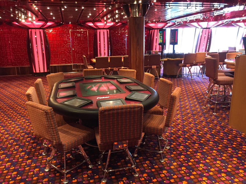 Table de Poker sur le costa croisiere