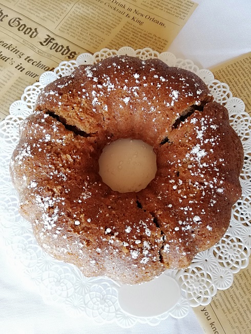 gâteau à la farine de châtaigne vegan