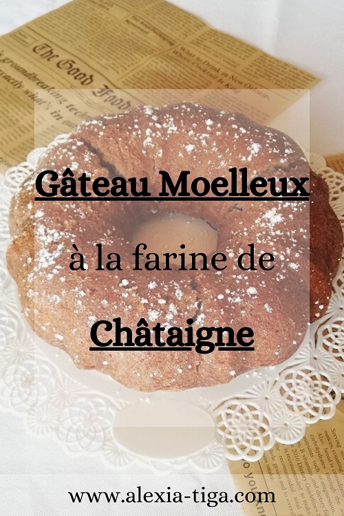 gâteau à la farine de châtaigne vegan