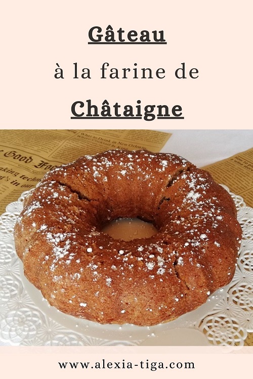 gâteau à la farine de châtaigne vegan