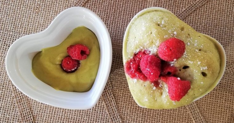 Mug Cake Thé Matcha Framboise