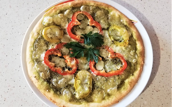 recette de la tarte au pesto vert