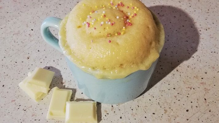 Mug Cake Chocolat Blanc