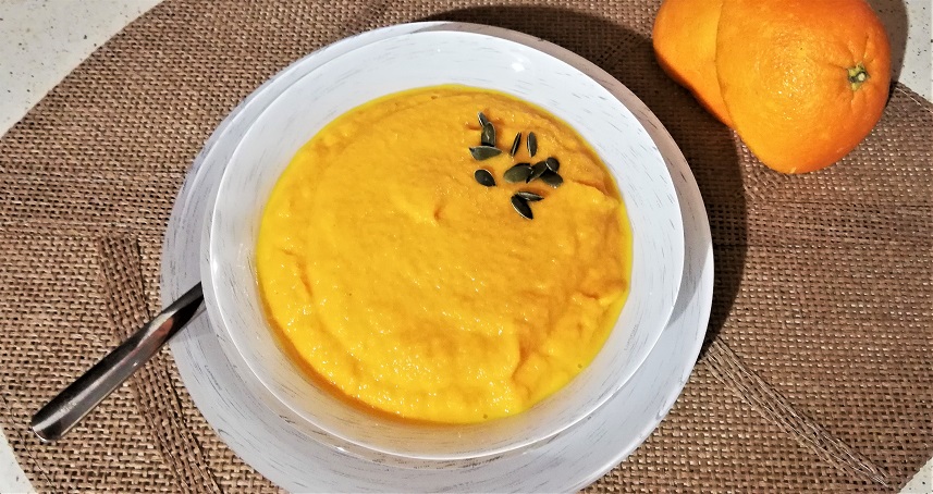 Soupe Carotte Coco au jus d’Orange