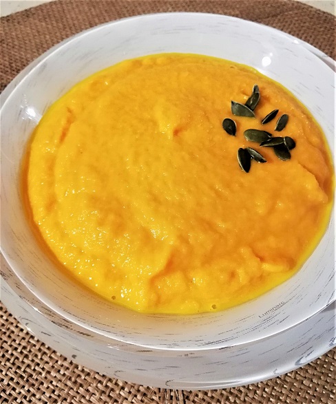 soupe de carotte coco au jus d'orange