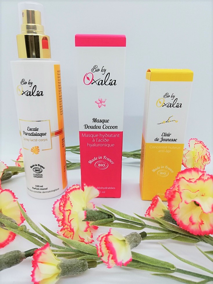 trio de soin de chez Bio by Oxalia