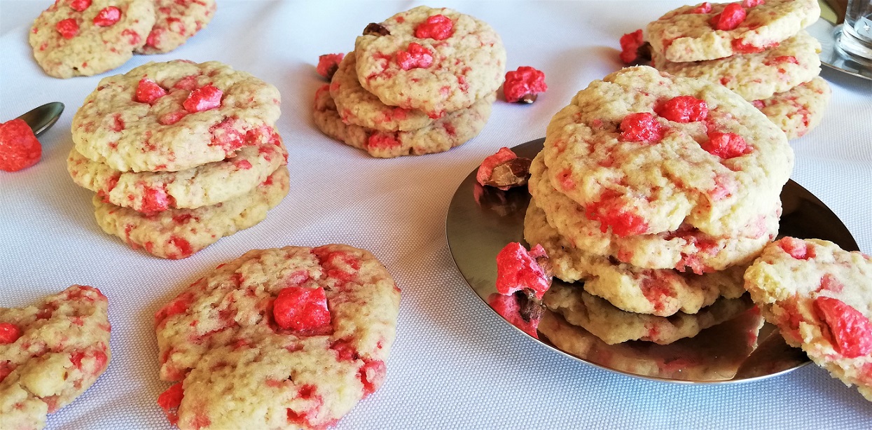 Cookies Vegan aux pralines roses