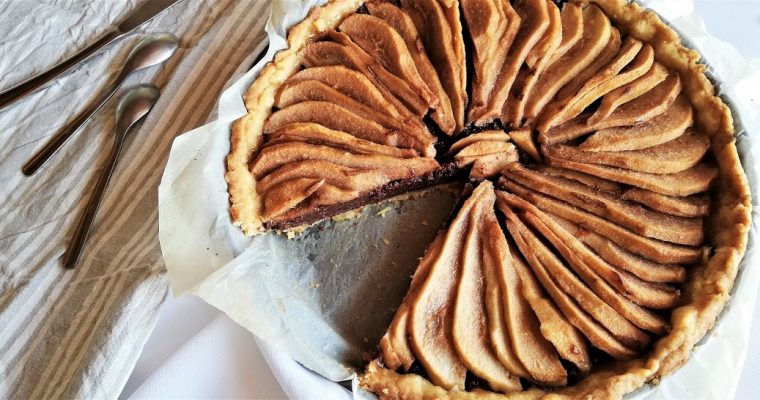 Tarte poire chocolat amande