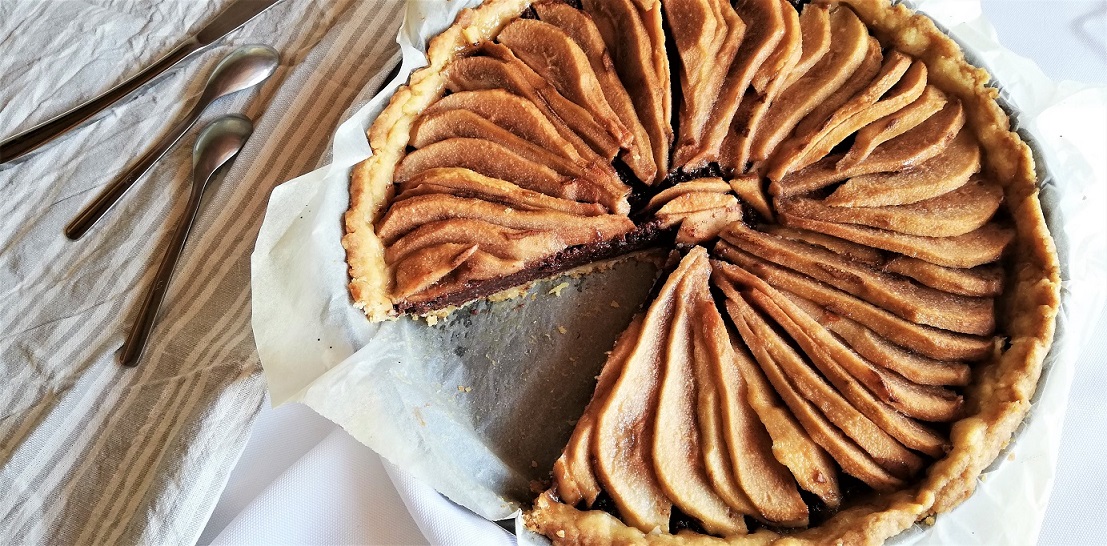 Tarte poire chocolat amande