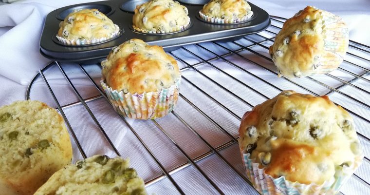 Muffins aux petits pois express