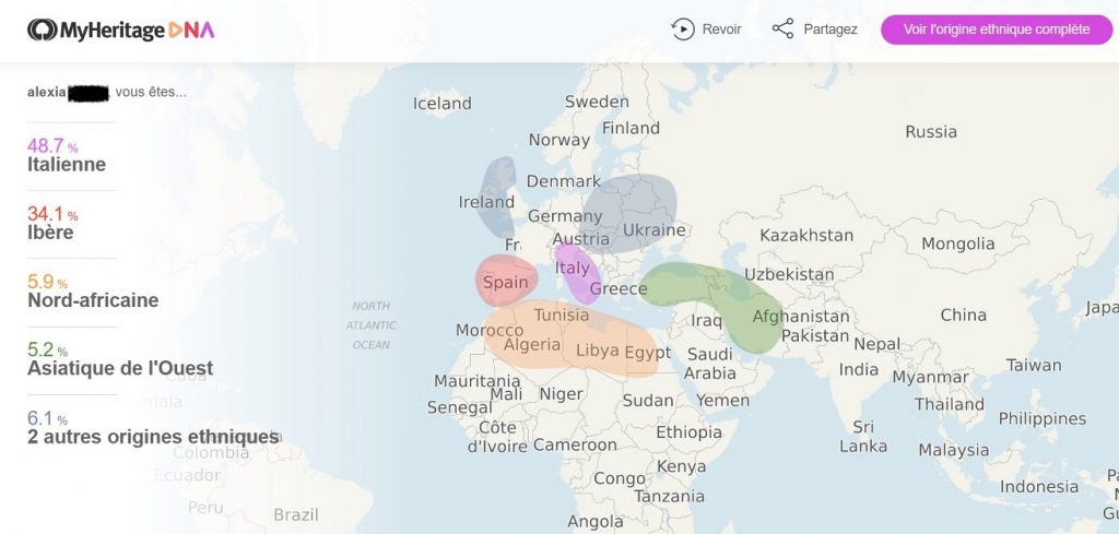 MyHeritage ADN avis