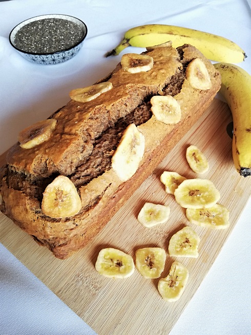 banana bread aux graines de chia vegan