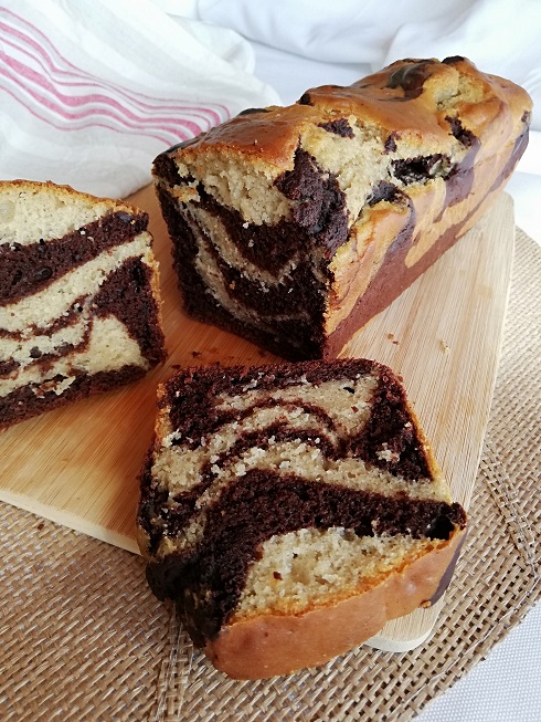 recette du cake marbré vegan