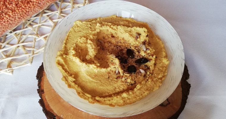 Houmous de lentilles corail