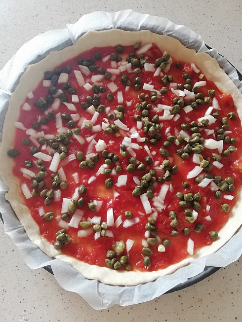 recette de la pizza aux câpres