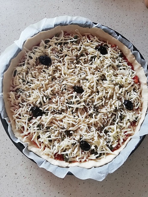 recette de la pizza aux câpres