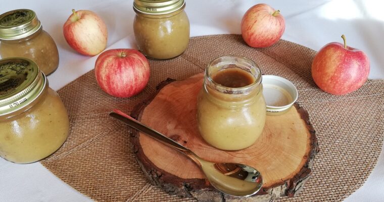 Compotée de Pommes au thé matcha