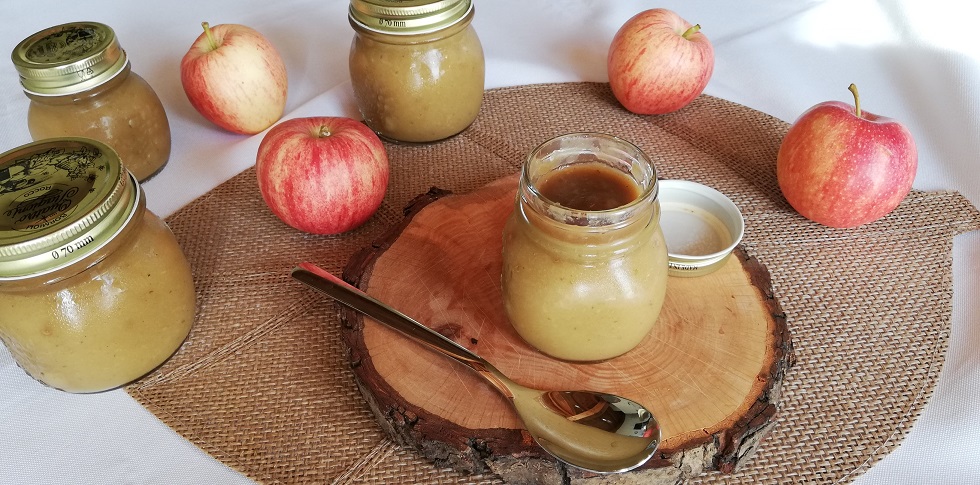 Compotée de Pommes au thé matcha