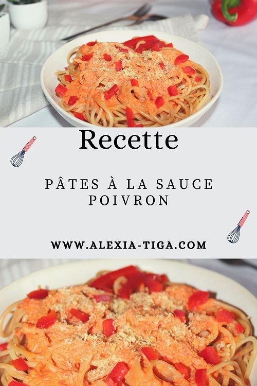 pâtes à la sauce poivron