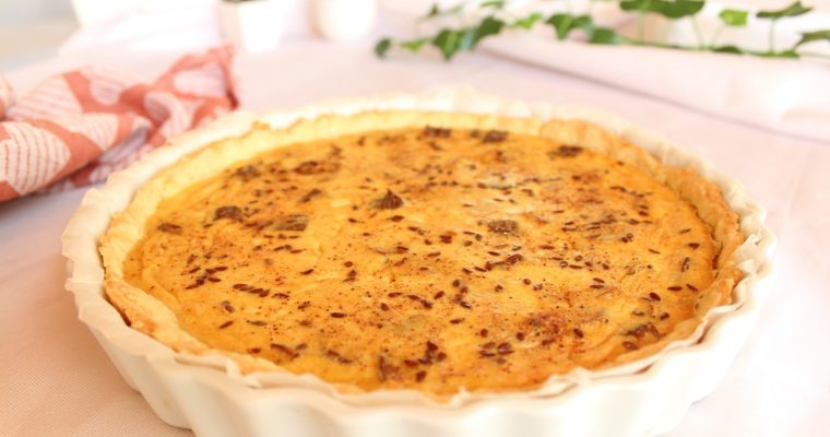 Quiche vegan au goût fumé (sans œuf)