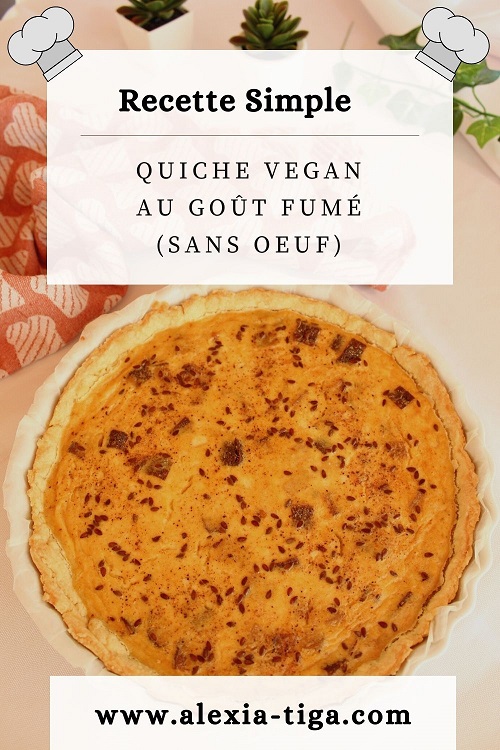 quiche vegan au goût fumé