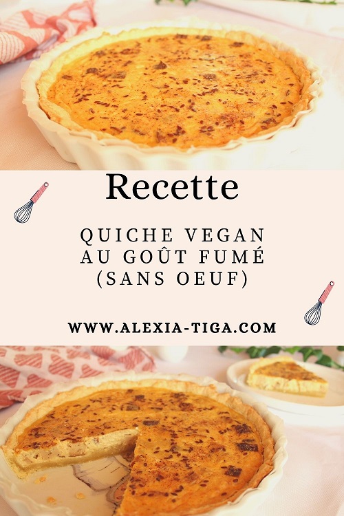 quiche vegan au goût fumé