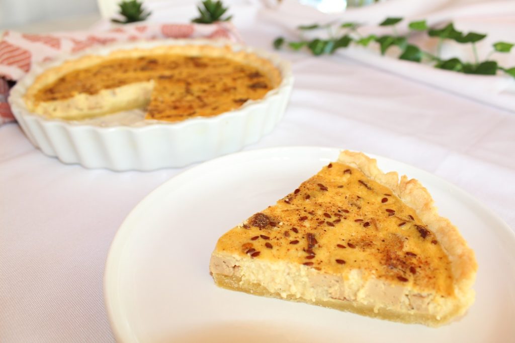 quiche vegan au goût fumé