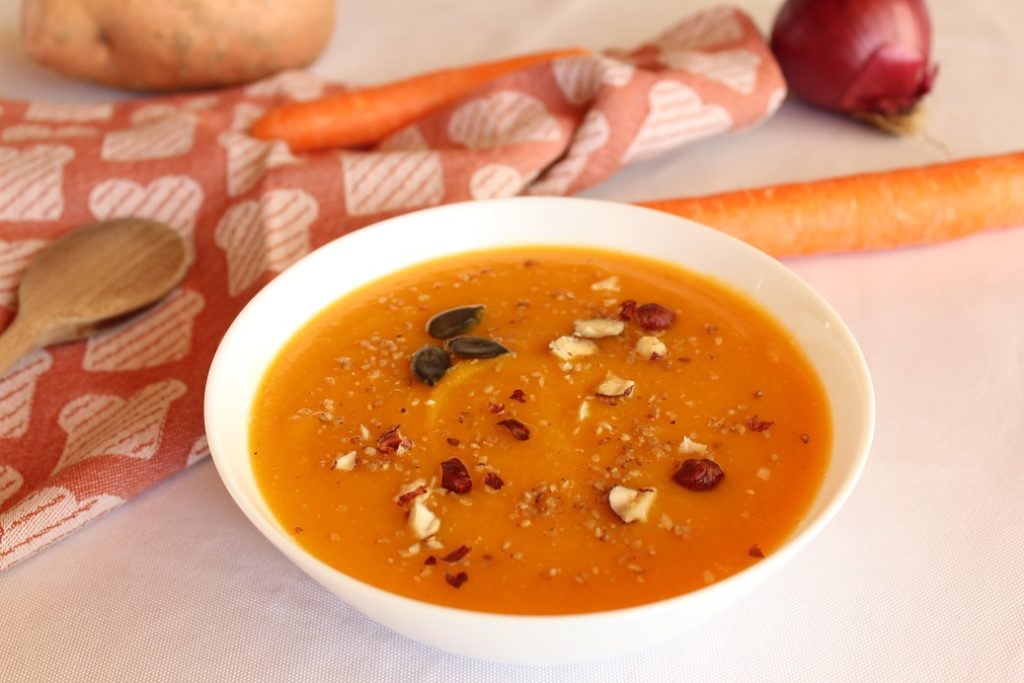 soupe à la courge protéinée