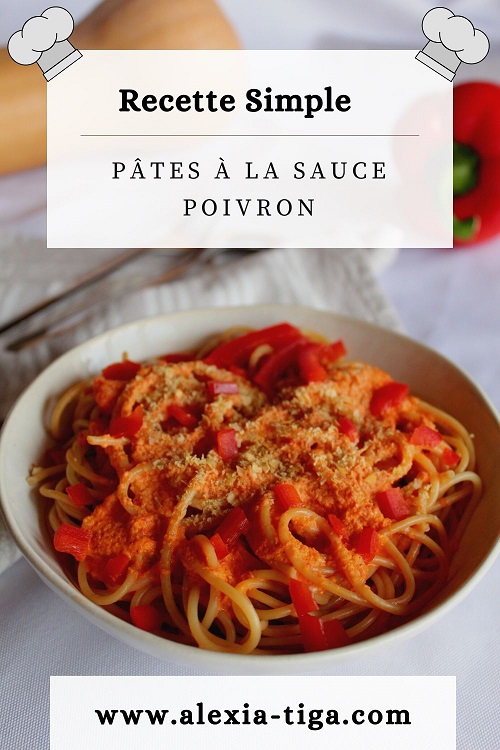 pâtes à la sauce poivron