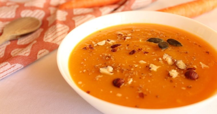 Soupe à la courge protéinée