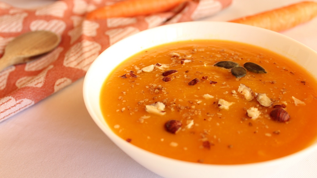 Soupe à la courge protéinée