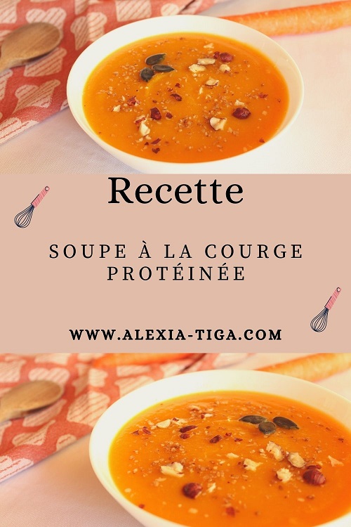 soupe à la courge protéinée