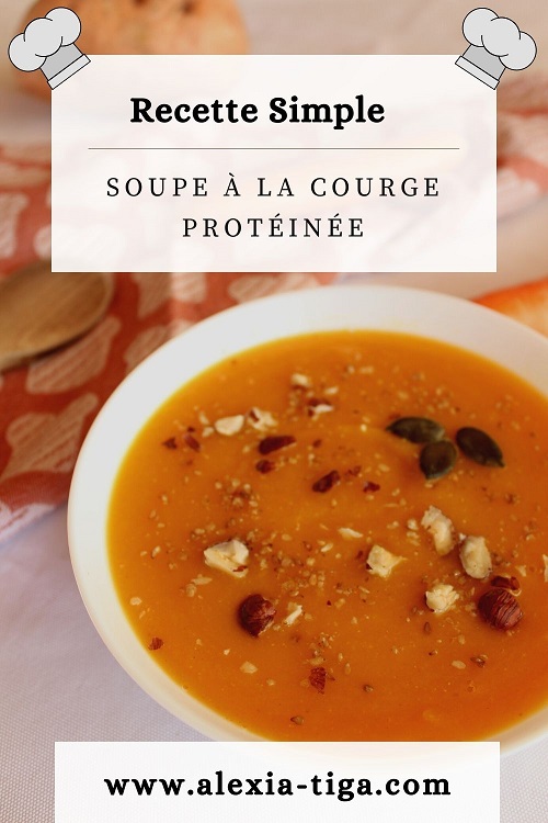 soupe à la courge protéinée