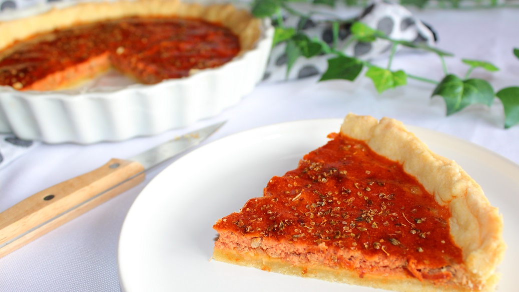 Tarte au thon et à la tomate