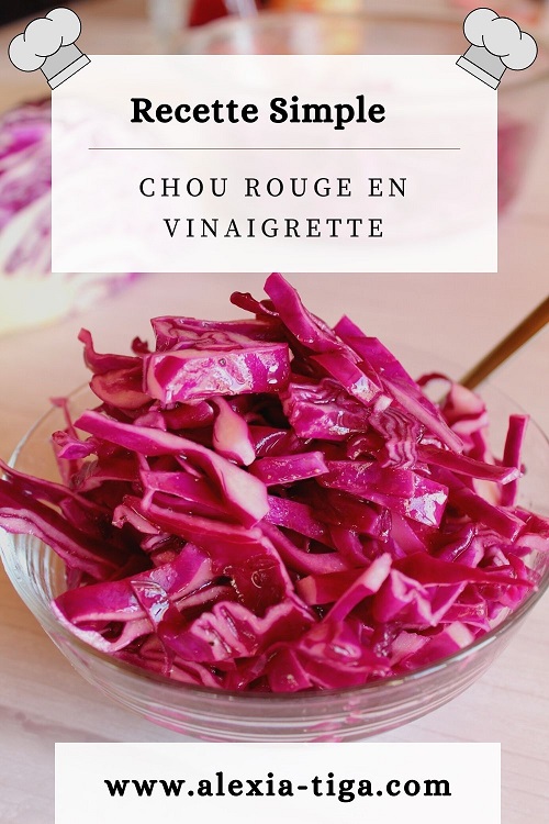 chou rouge mariné au vinaigre