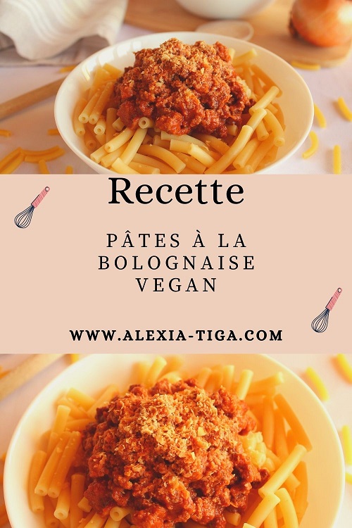 pâtes à la bolognaise vegan