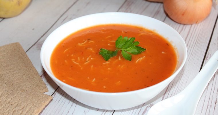 Velouté de tomates aux vermicelles