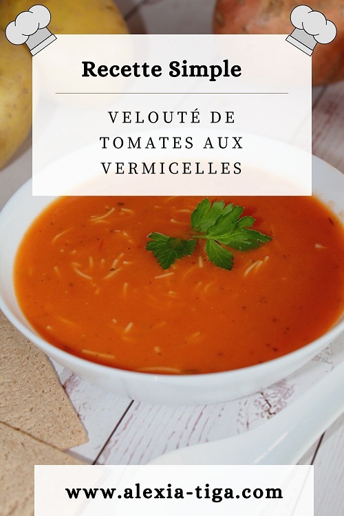 velouté de tomates aux vermicelles