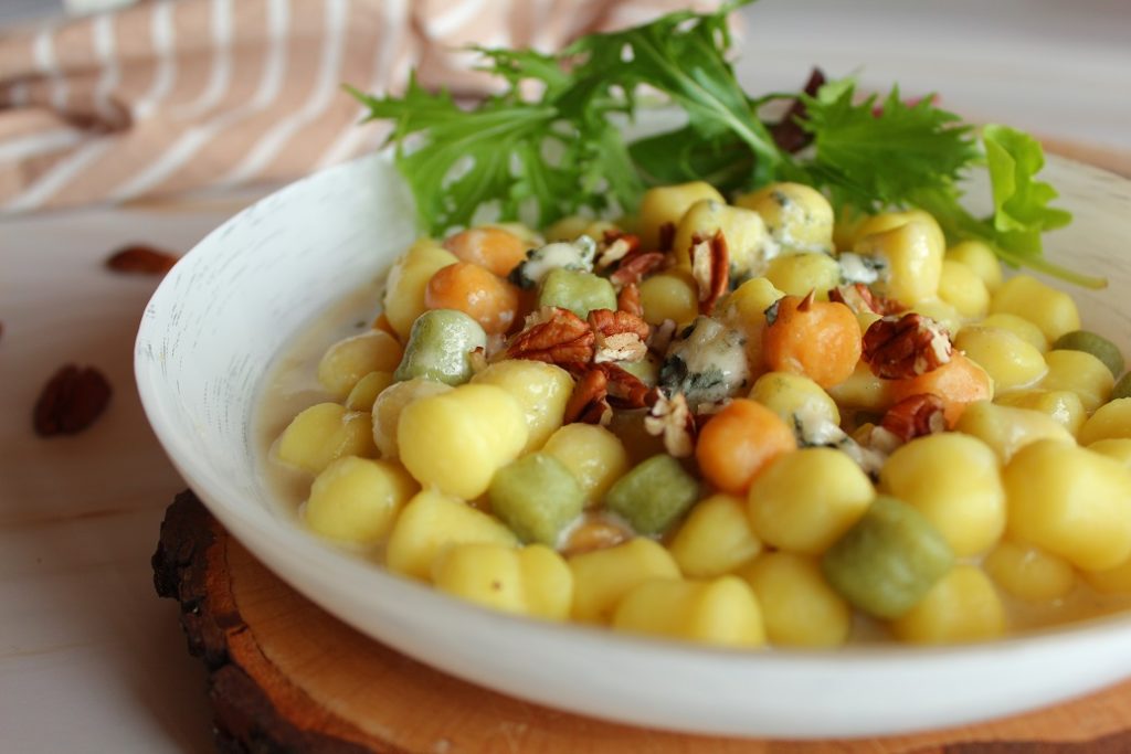 pâtes au roquefort et aux noix