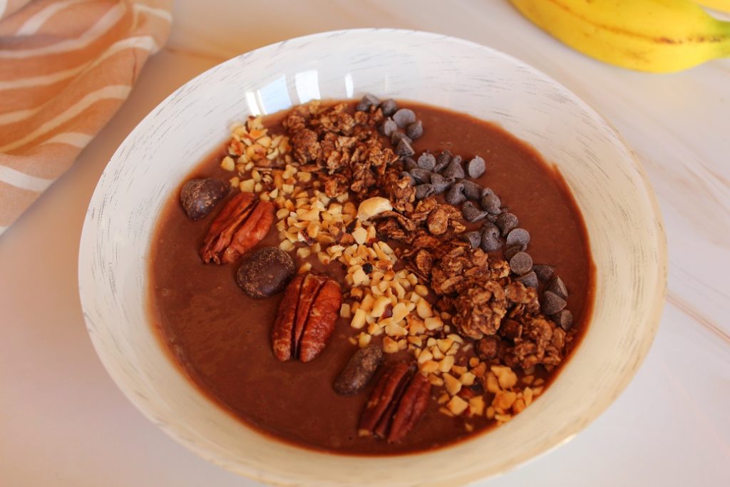 smoothie bowl au chocolat