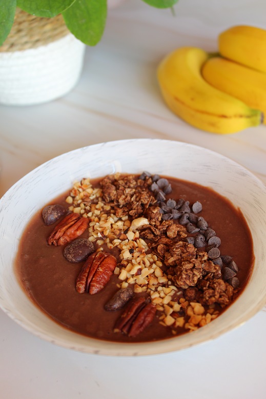 smoothie bowl au chocolat