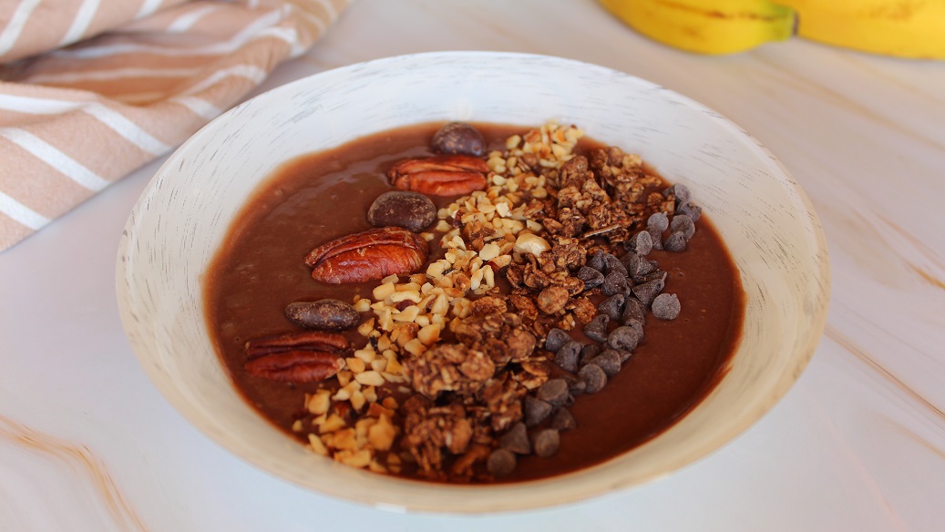 Smoothie bowl au chocolat