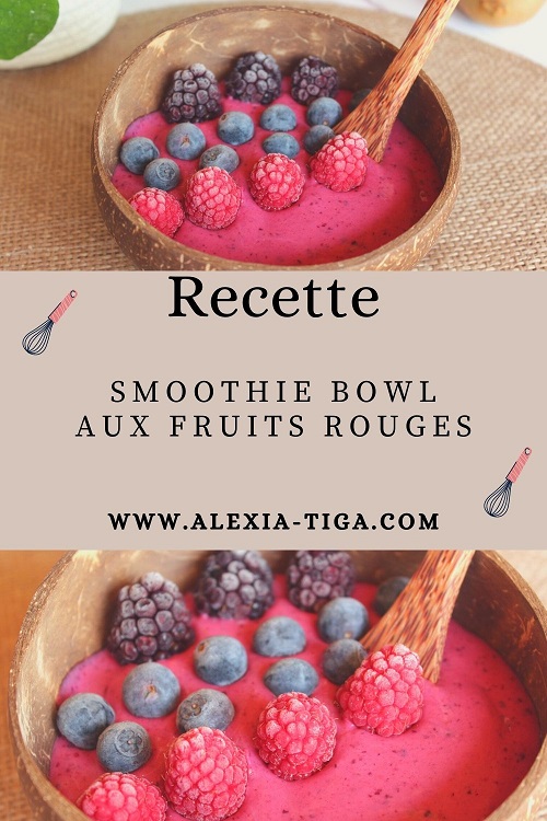 smoothie bowl aux fruits rouges