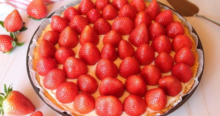 Tarte aux fraises légère