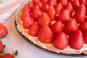 tarte aux fraises légère