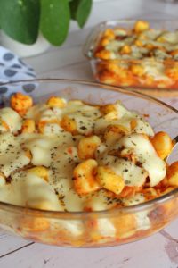 gratin de gnocchi tomate mozzarella