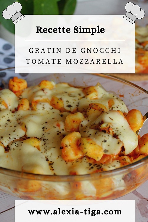 gratin de gnocchi tomate mozzarella