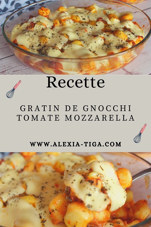 gratin de gnocchi tomate mozzarella