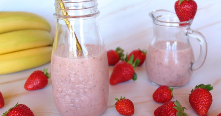 Smoothie à la fraise