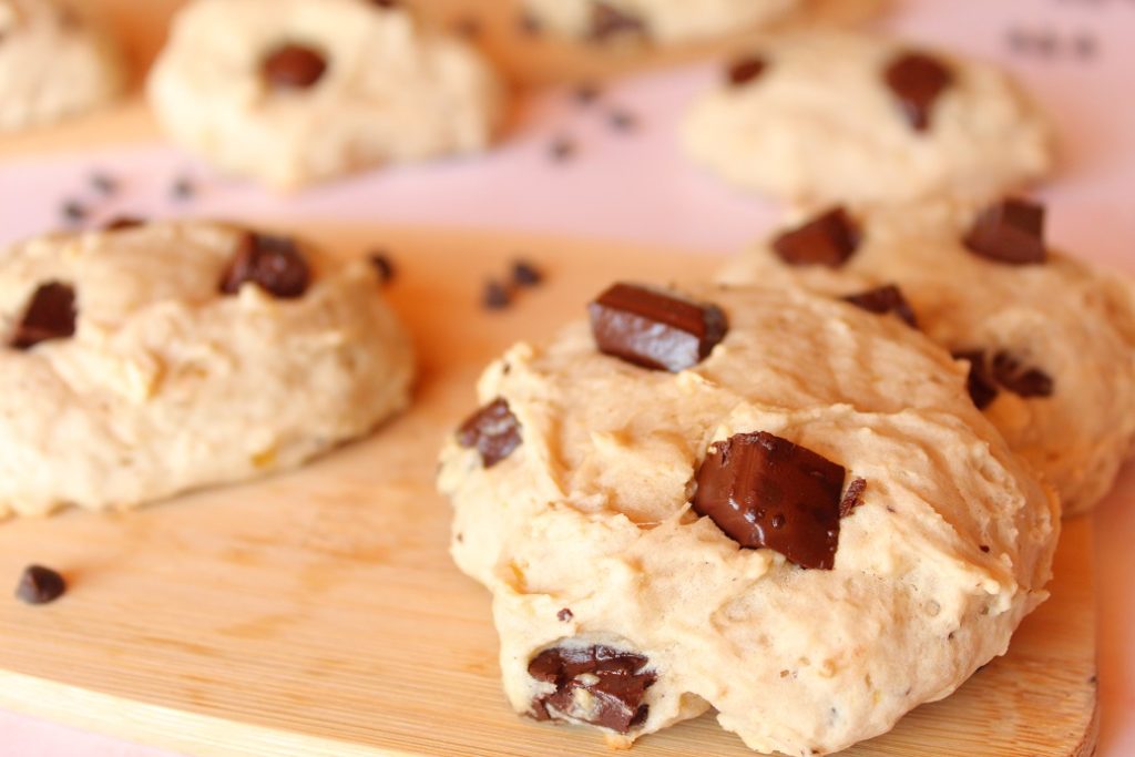 cookies à la banane et au chocolat vegan